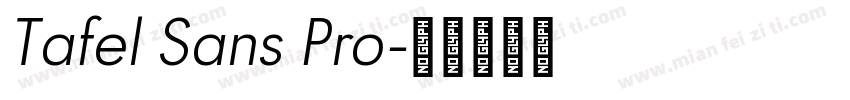 Tafel Sans Pro字体转换